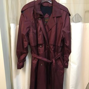 Vintage Purple Long Raincoat